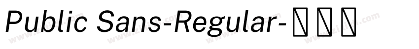 Public Sans-Regular字体转换